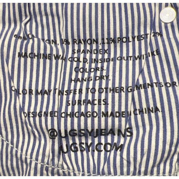 Mugsy Piers Straight Leg Light Wash Blue Jeans 4 Way Stretch, Size 34x32 (34x31) - Picture 13 of 16